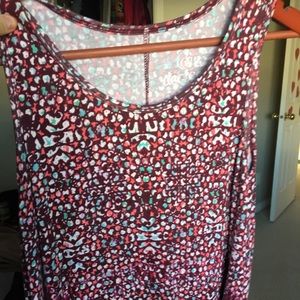 maroon tank top detailed dress
